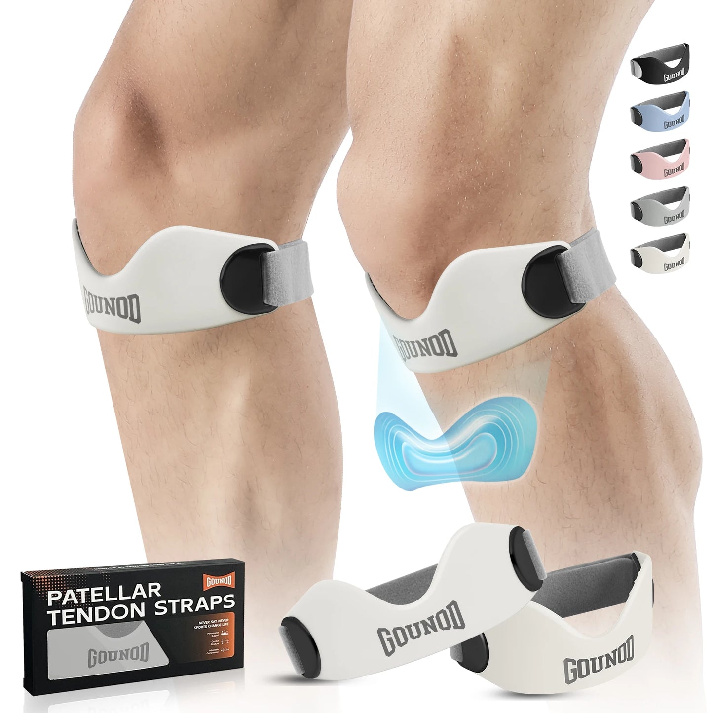 Silicone Patellar Tendon Support Strap - Knee Pain