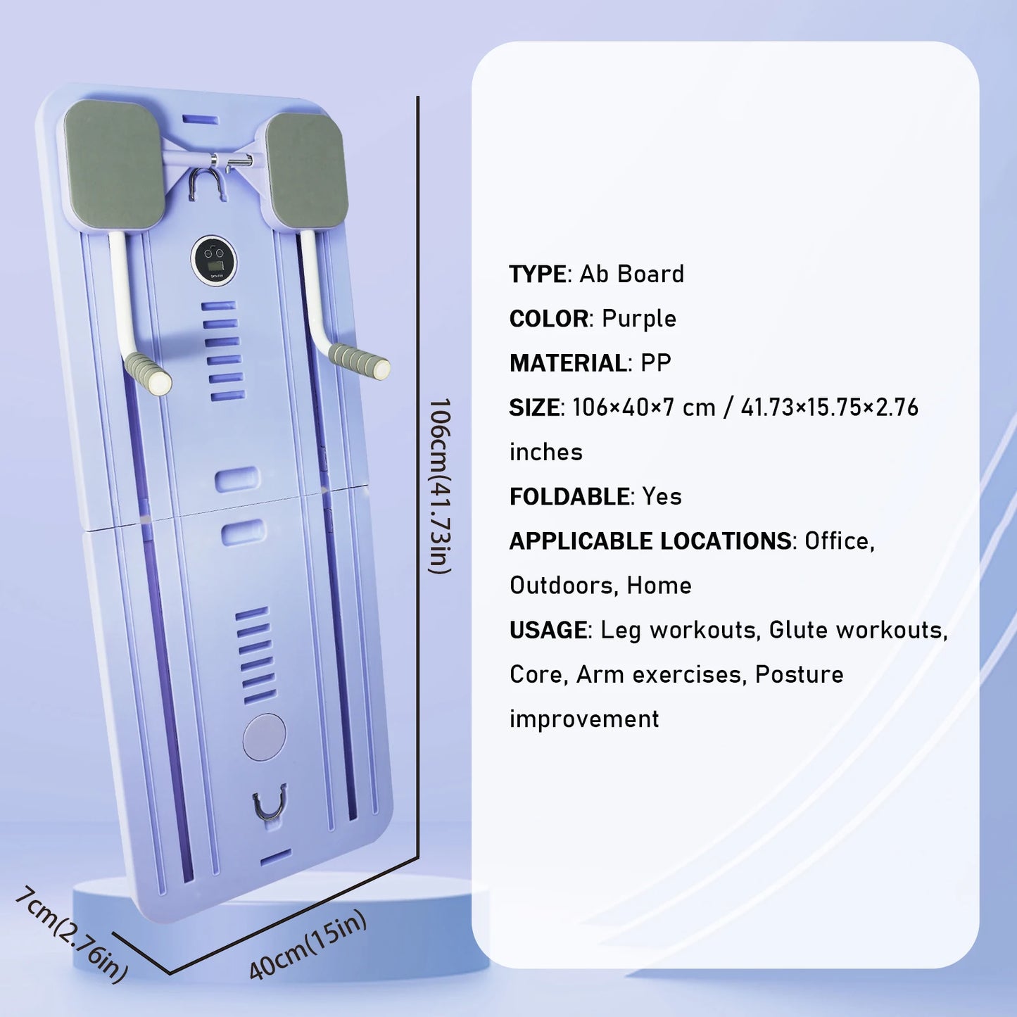 Adjustable Pilates Board, Home Workout