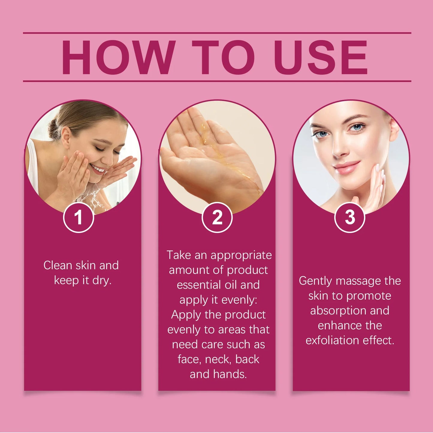 Body Exfoliating Oil Gentle Cleaning Dead Skin