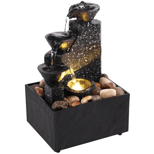 Art Waterfall Fountain Small Onament Desktop Decoration