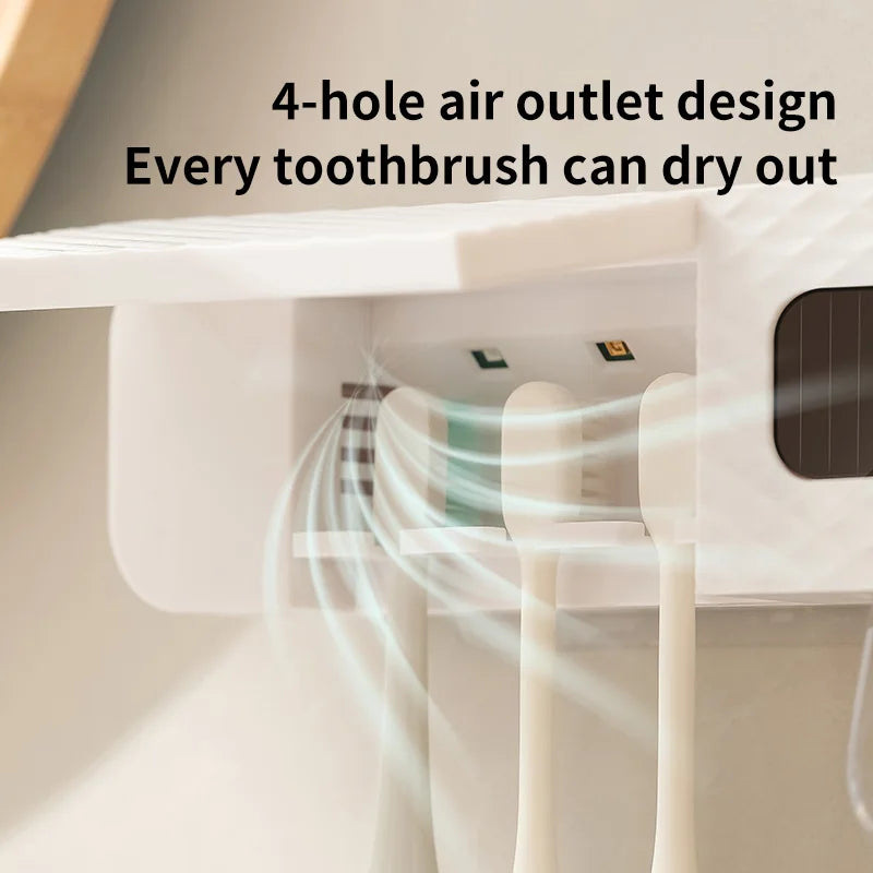 3 -Slot Toothbrush Wall Mount Ultraviiolet