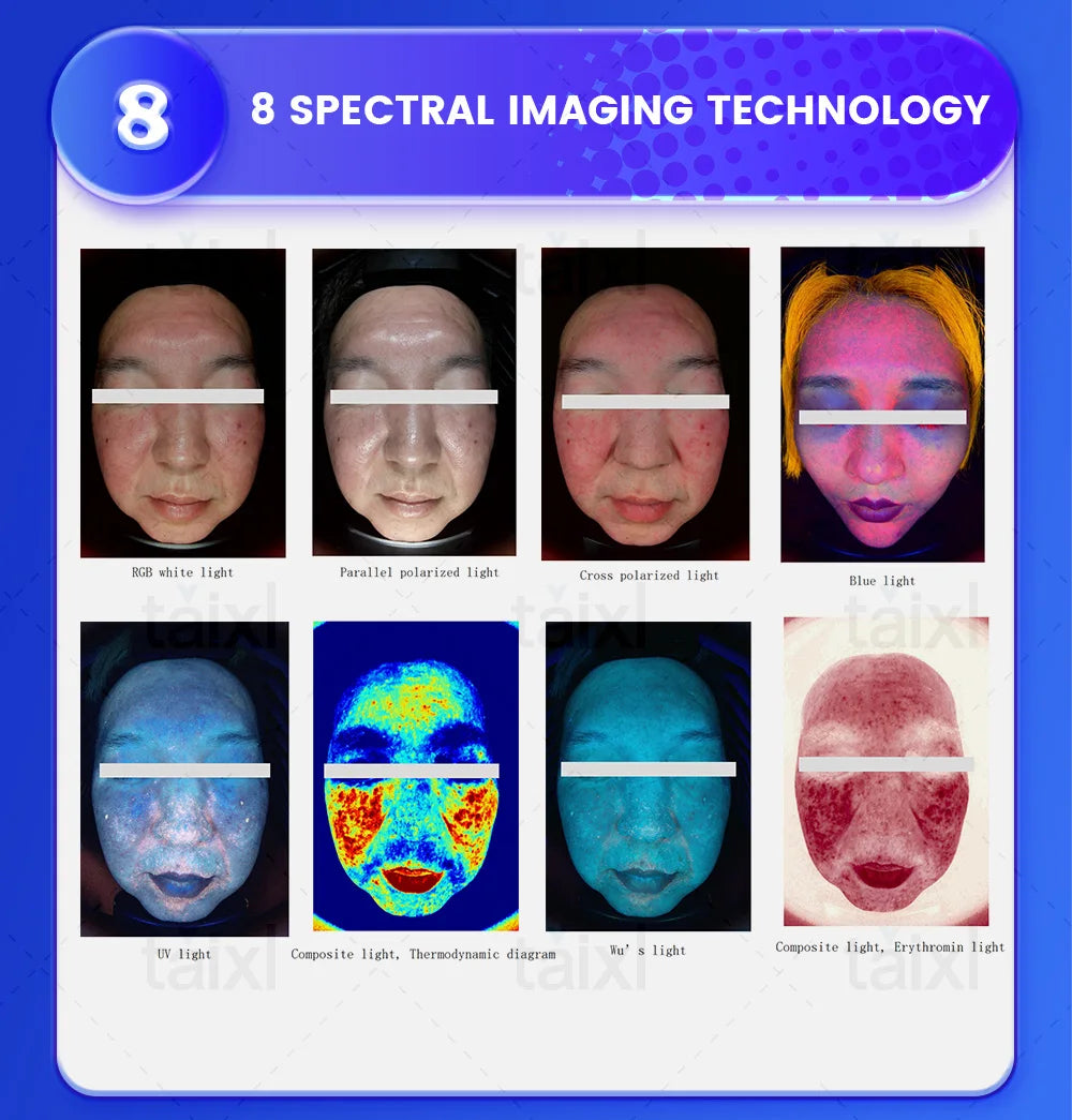 3D Mirror Skin Analysis Spectral Imaging