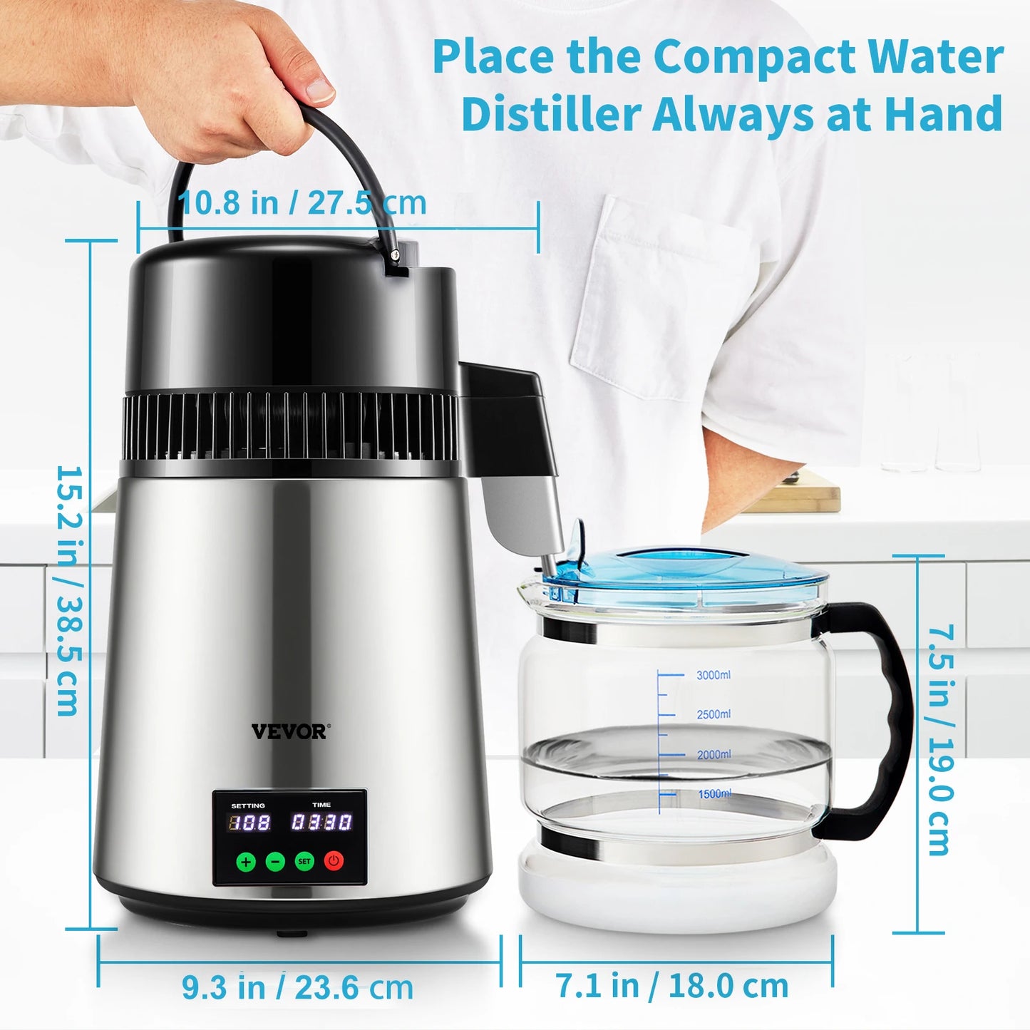 4L Water Distiller Purifier Filter