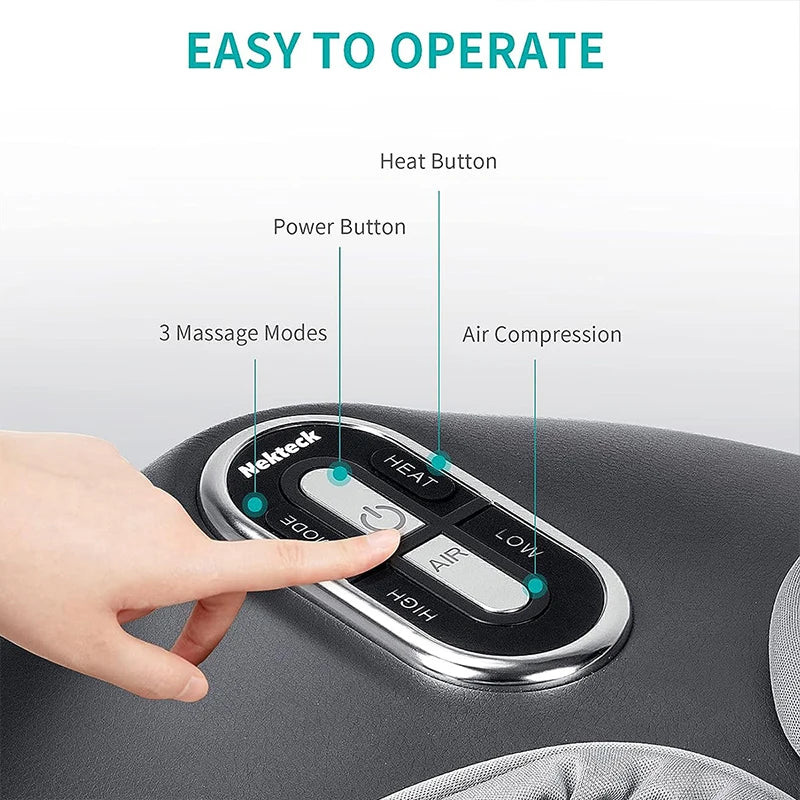 Foot Massager Heating Therapy Air Compression