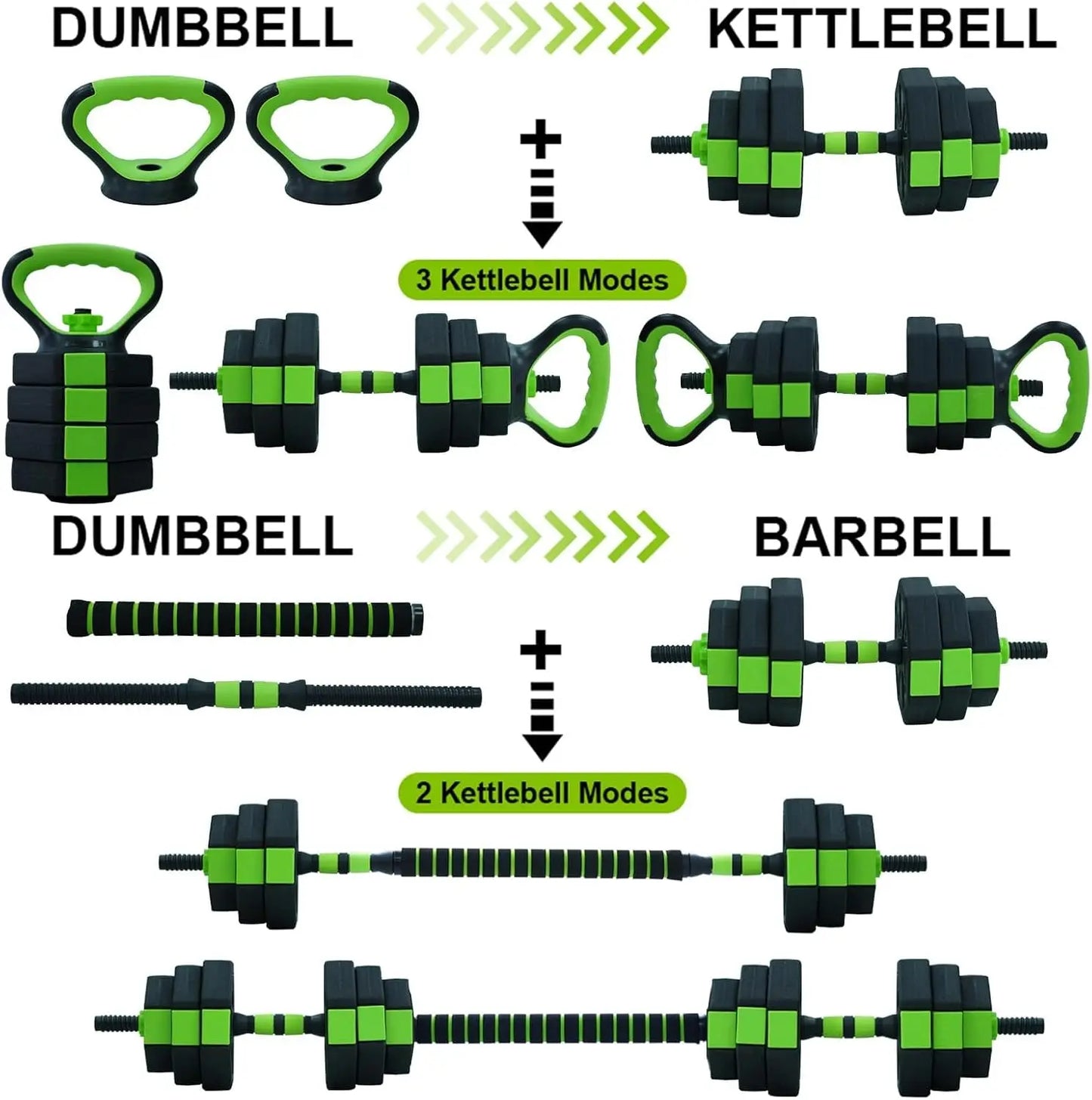 Weight 4 in 1 Adjustable Kettlebell Set  Dumbbell