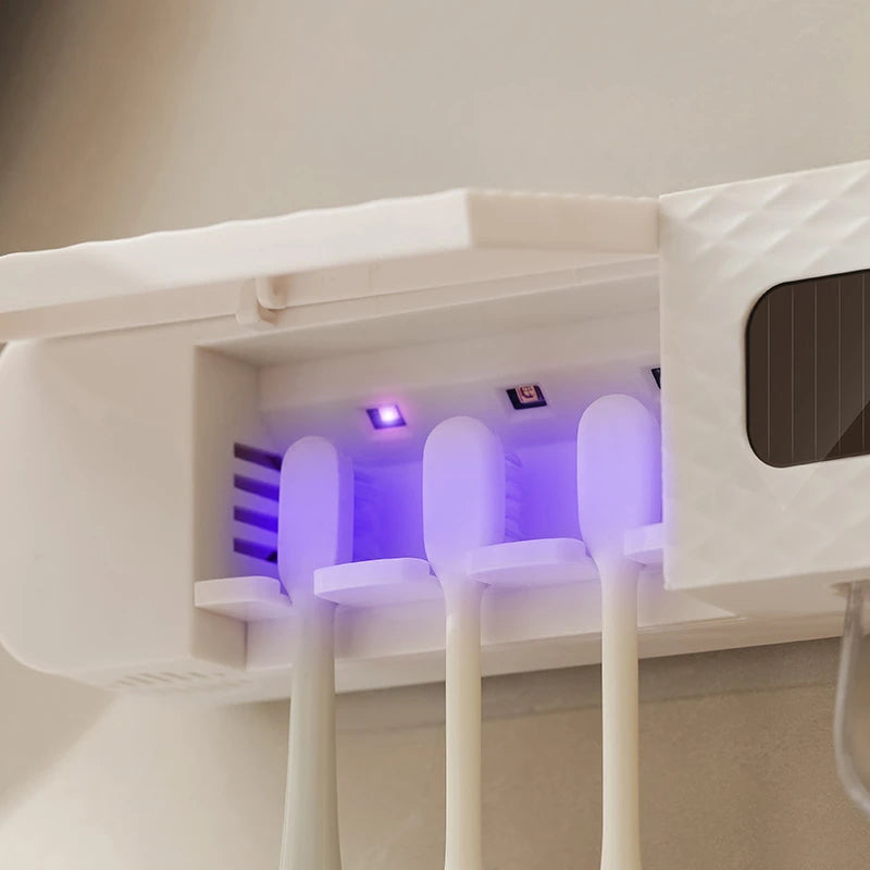 3 -Slot Toothbrush Wall Mount Ultraviiolet