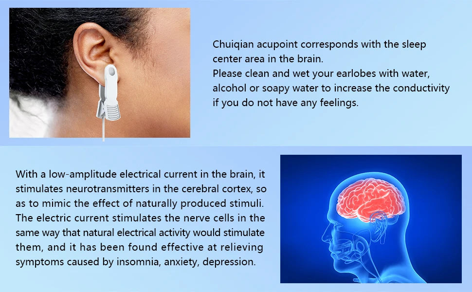 Sleep Aid Device CES Stimulation Therapy