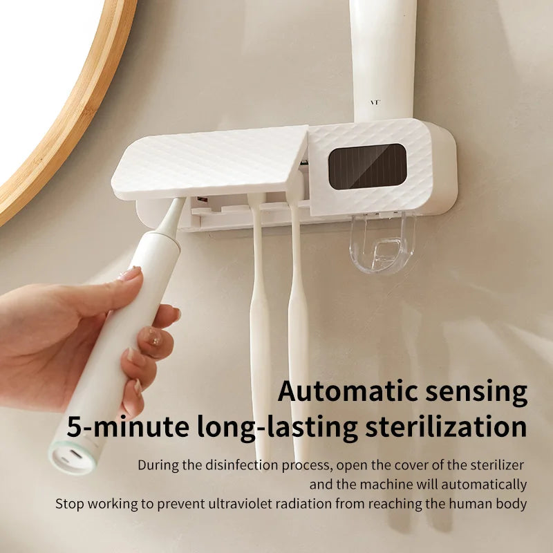 3 -Slot Toothbrush Wall Mount Ultraviiolet