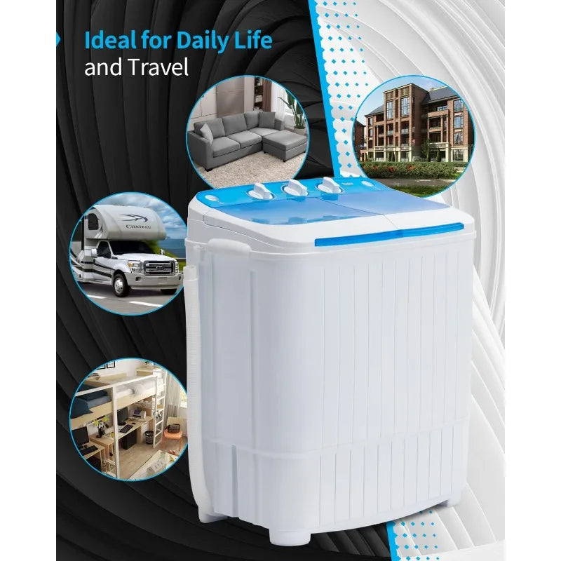 Portable Washing Machine,16.5LBS Mini Washer Dryer