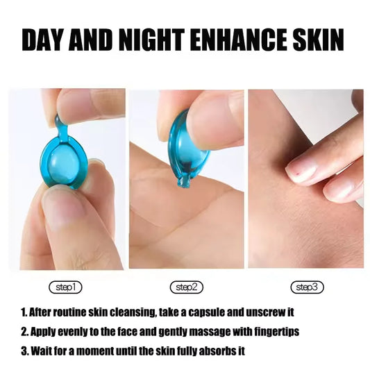 **“Blue Copper Peptide Capsules for Firm, Radiant Skin”**