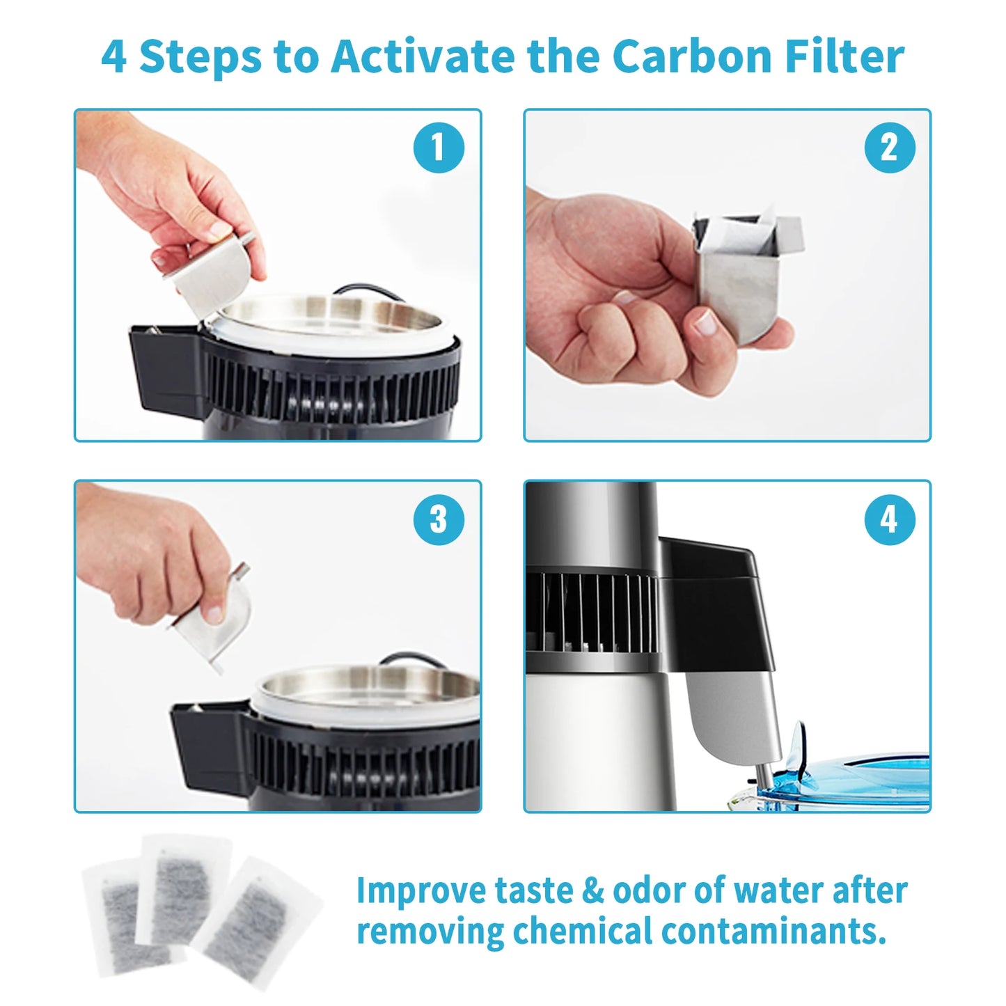 4L Water Distiller Purifier Filter