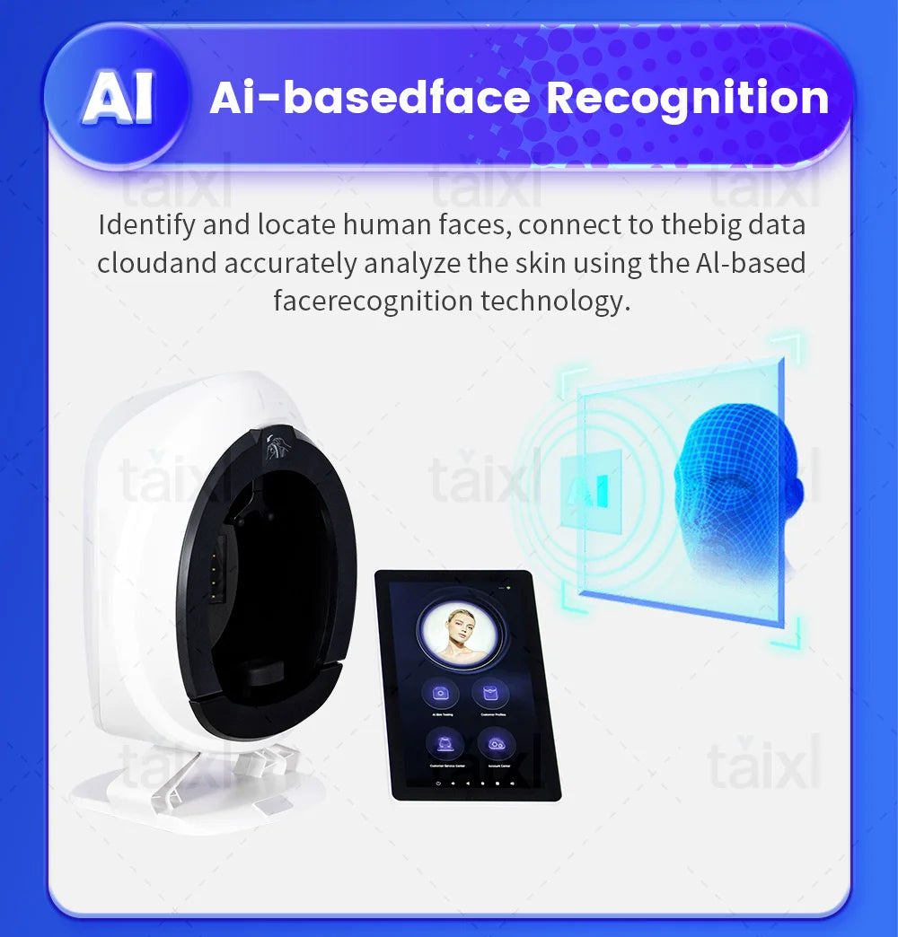 3D Mirror Skin Analysis Spectral Imaging