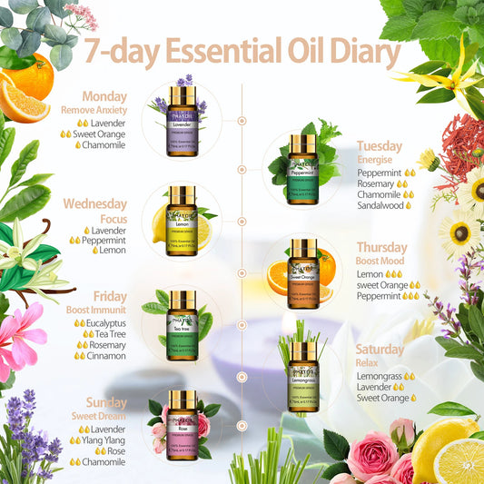 Essential Oils Set Natural Plant Aroma