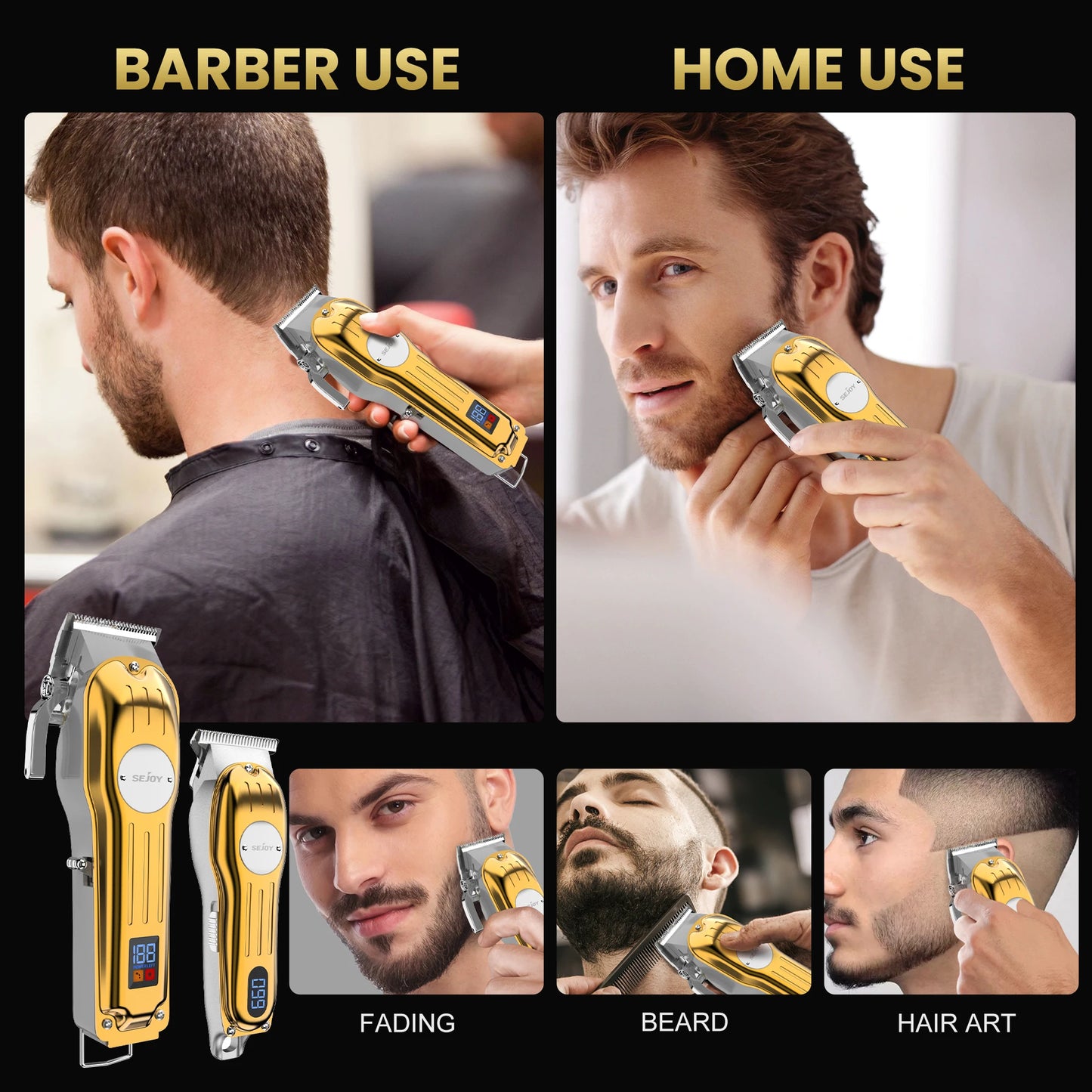 Professional Combo Kits Hair Electric  Clipper