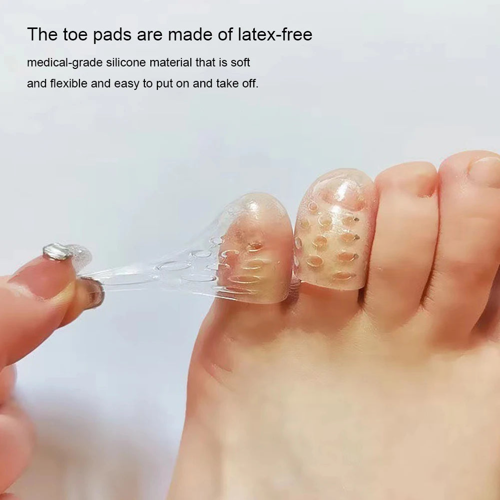 2pcs Toe Protector Breathable Silicon Resin