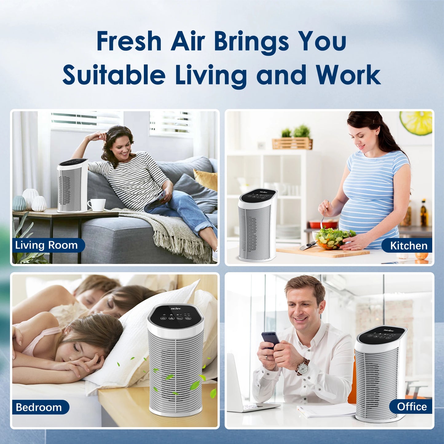 Air Purifier HEPA Filter Indoors 99.9% Removal