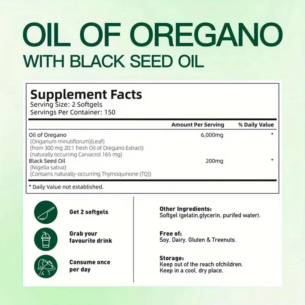 Oil Of Oregano Black Seed Oil Antioxidants