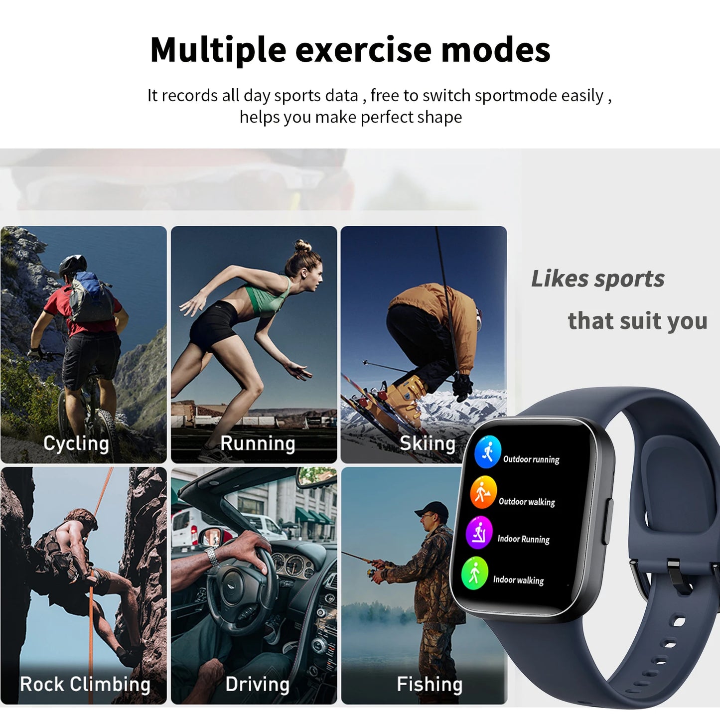 Smart watch, wireless calling /dial, for iPhone/Andriod
