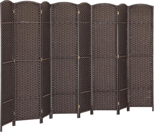Room Divider, 8 Panel Folding Privacy Screen
