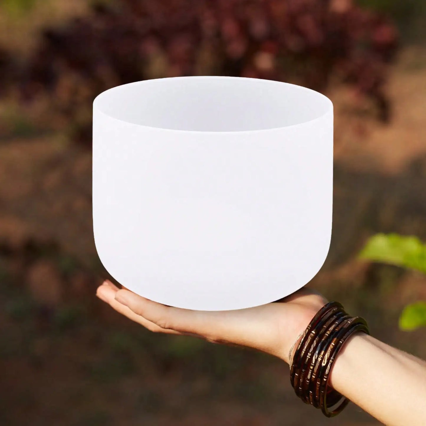 Sound Healing Frosted Quartz Crystal Singing Bowl