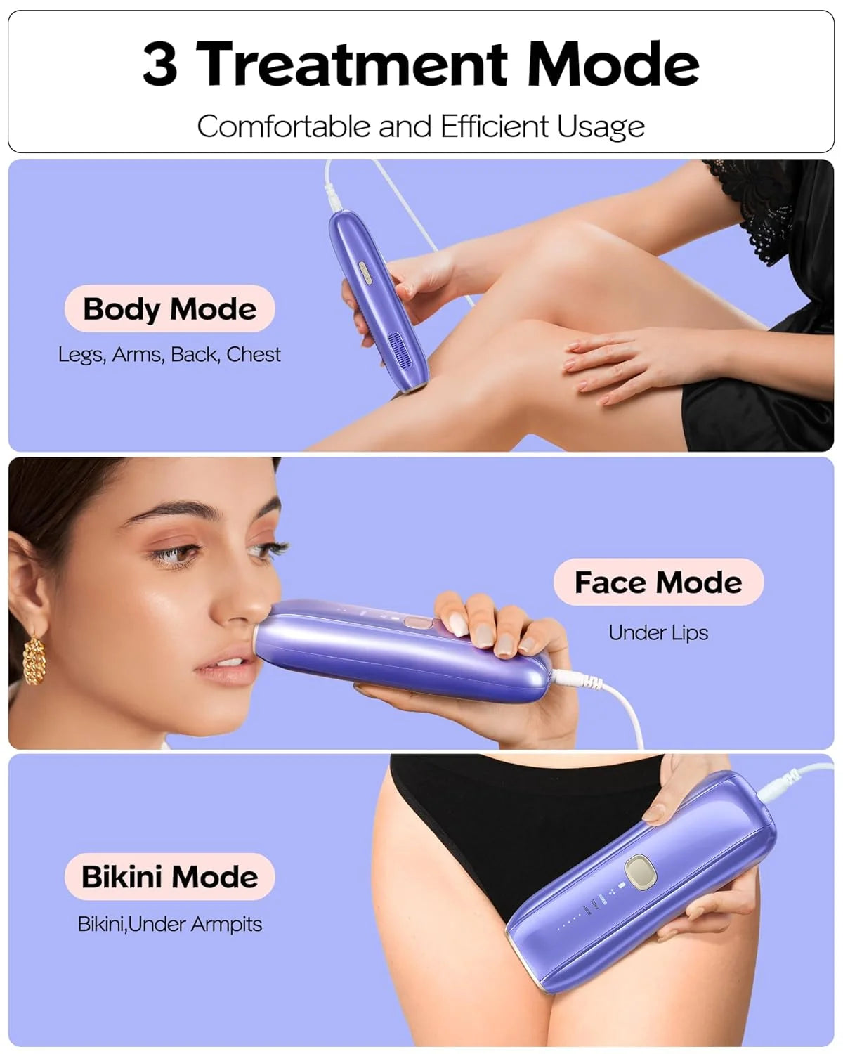 Laser Hair Removal Women Men Cooling System