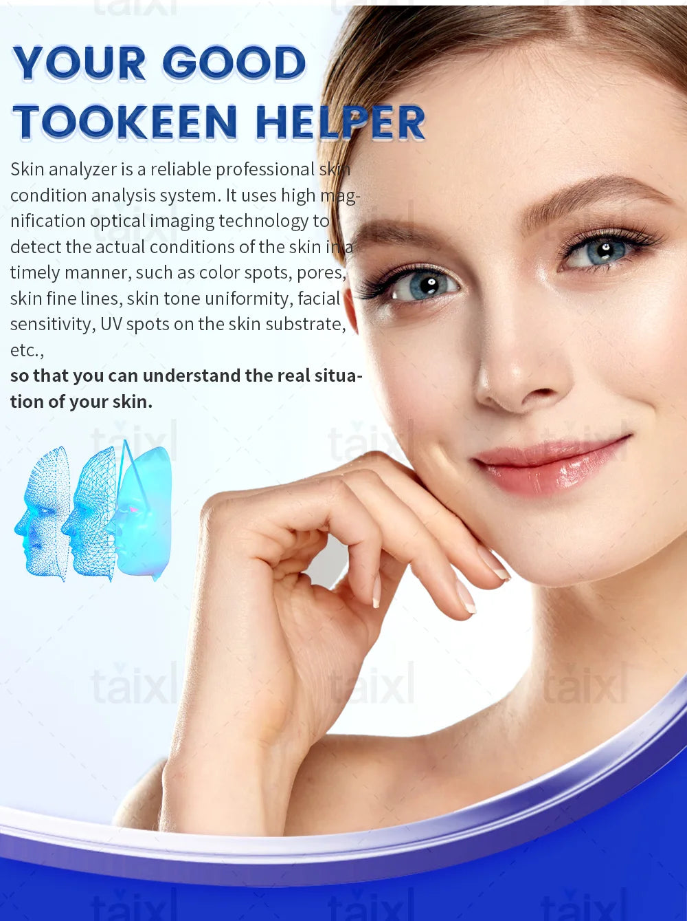 3D Mirror Skin Analysis Spectral Imaging