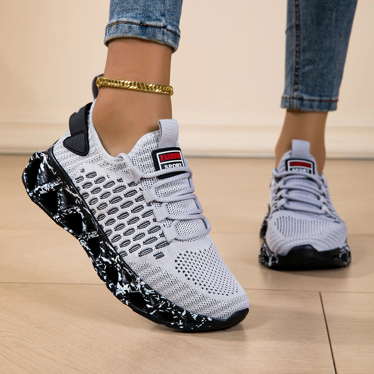 Running shoes for men / women, lightweight mesh, breathable and comfortable