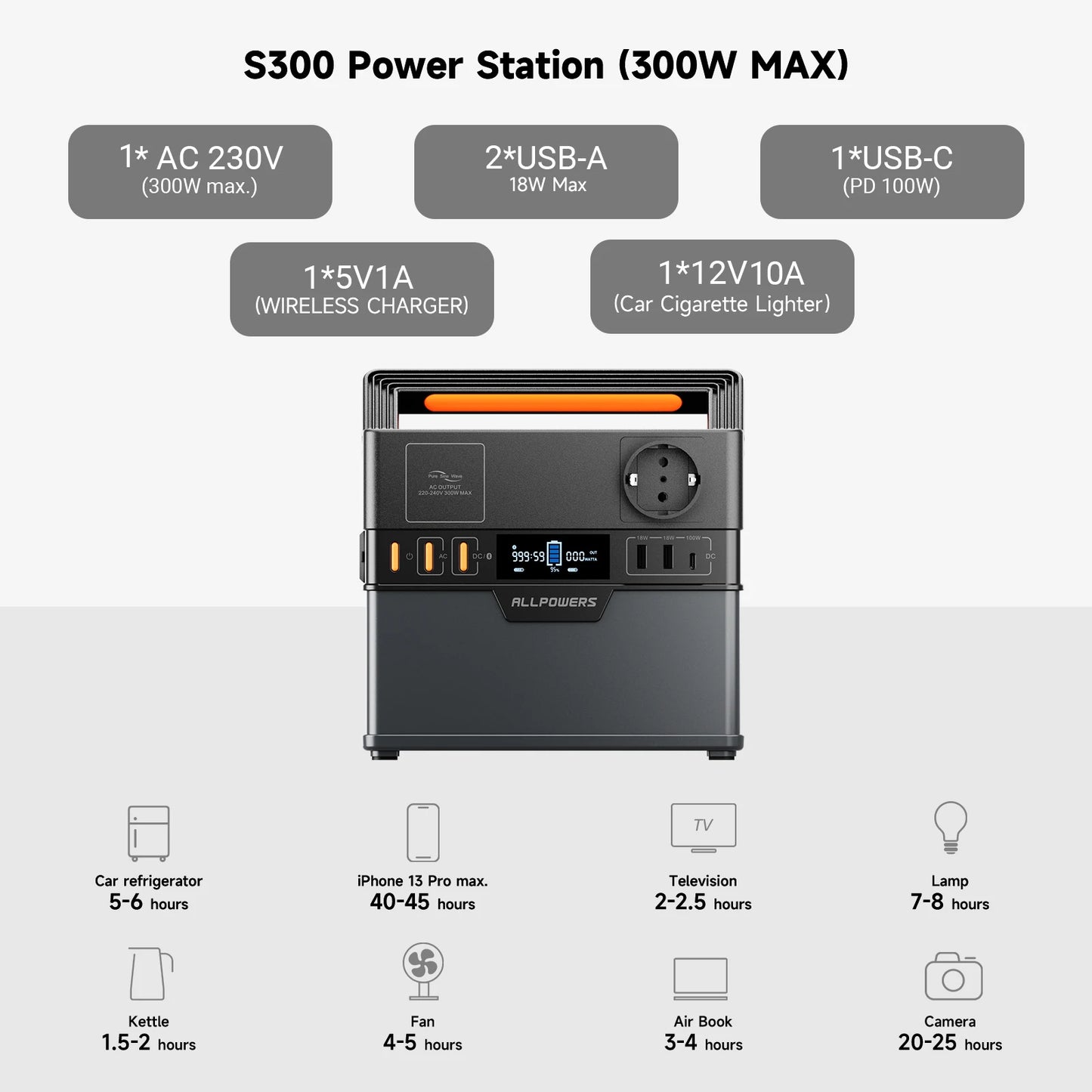 Portable Power Station 300W  Backup Battery