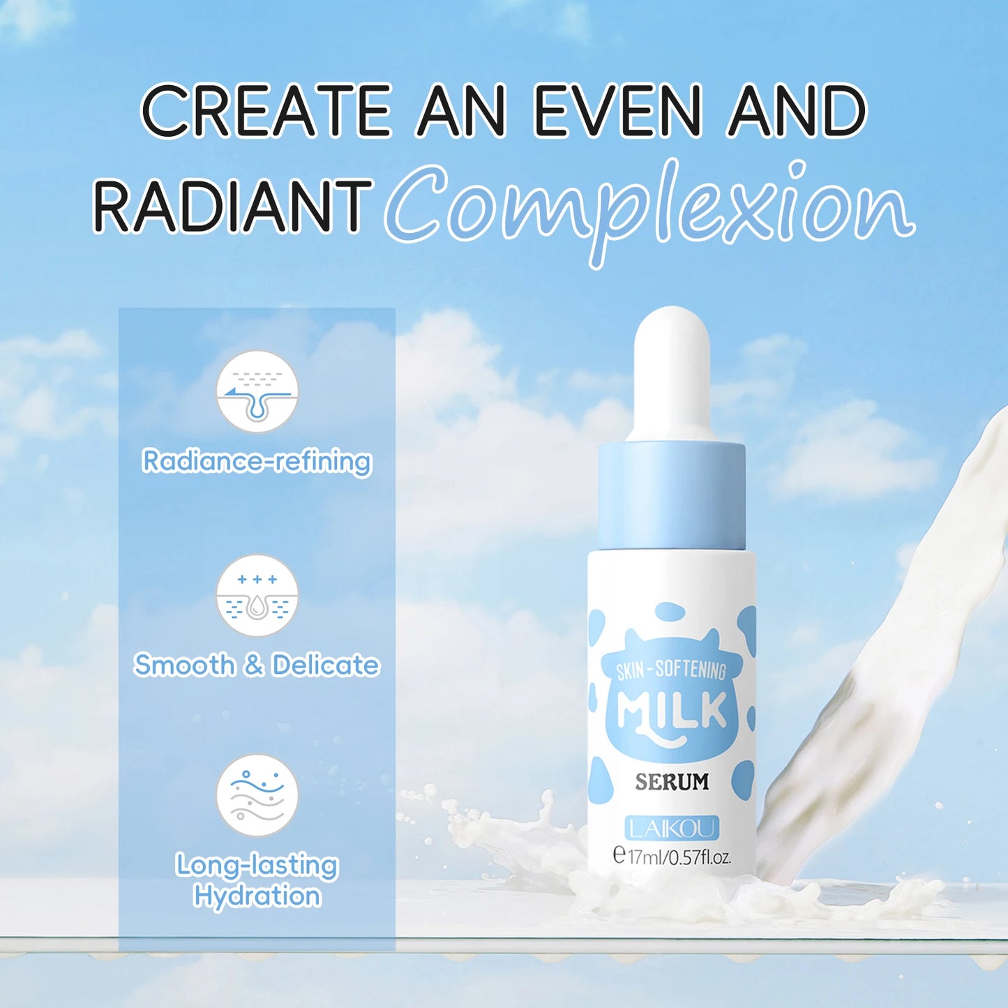 Milk Skincare Set Softening Serum Gentle Cleanser