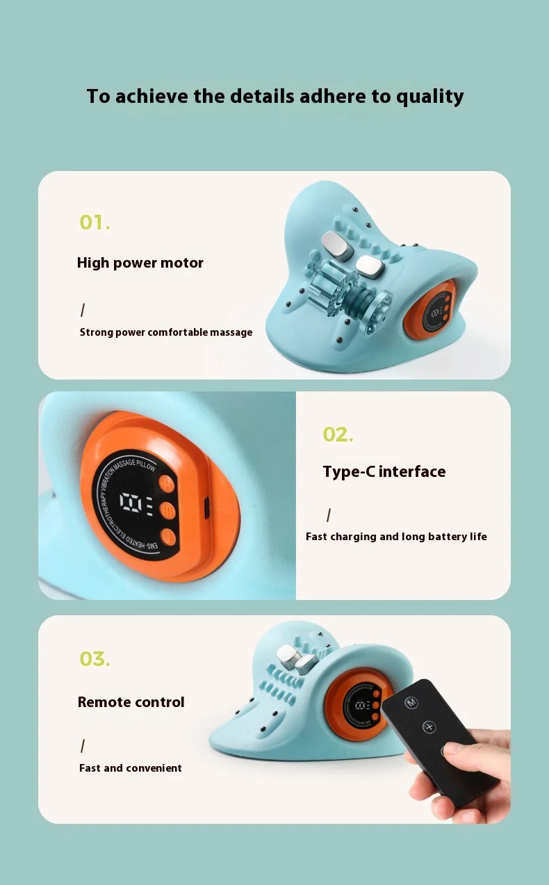 Electric Neck Massager with Pillow Shape