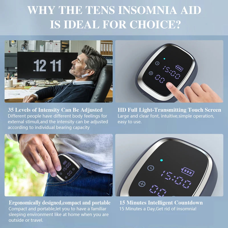 Sleep Aid Device CES Stimulation Therapy