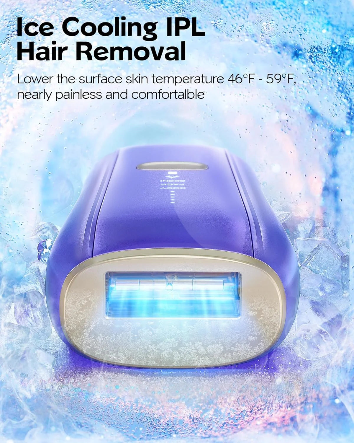 Laser Hair Removal Women Men Cooling System