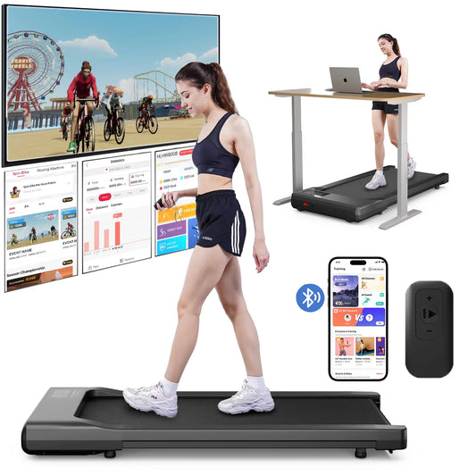 Anti-Slip Shock Absorption Portable Treadmill