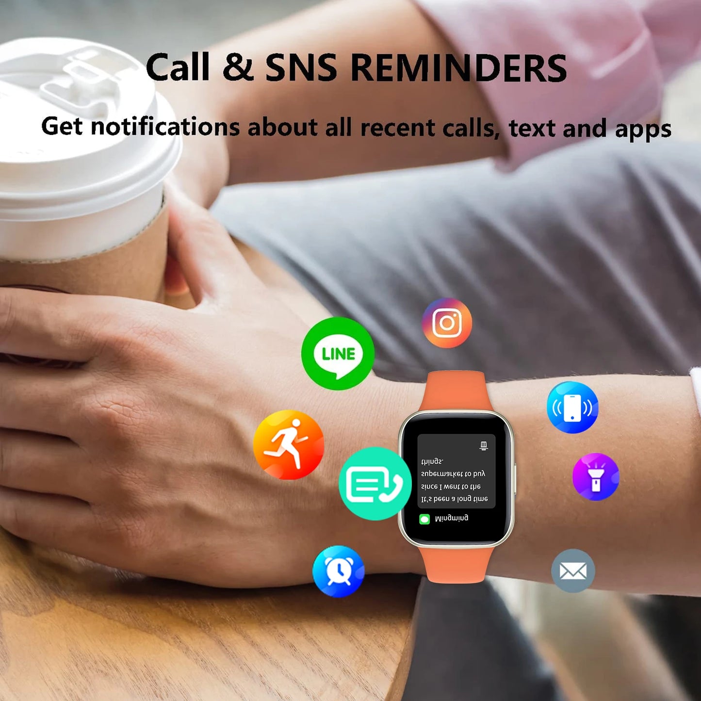Smart watch, wireless calling /dial, for iPhone/Andriod