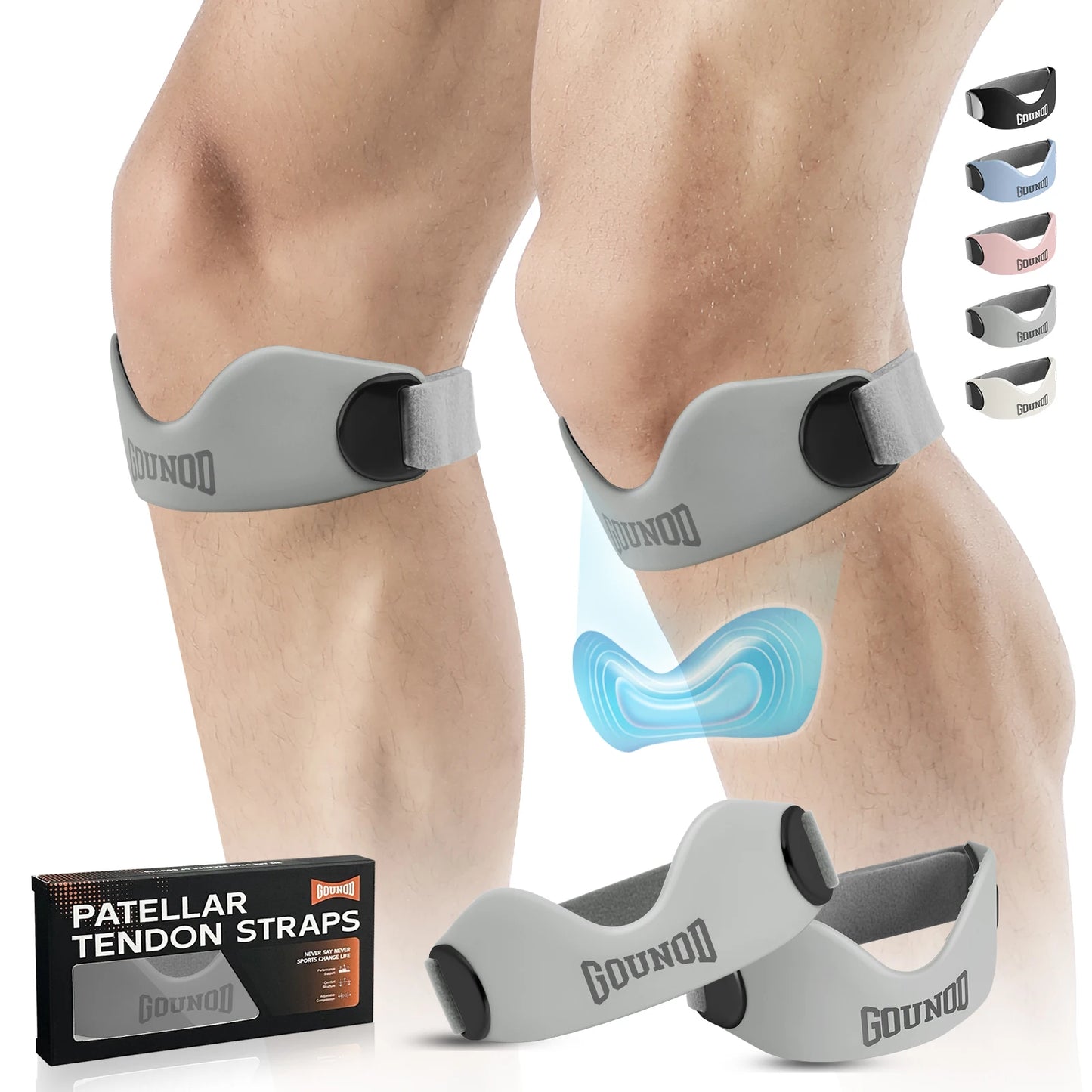 Silicone Patellar Tendon Support Strap - Knee Pain