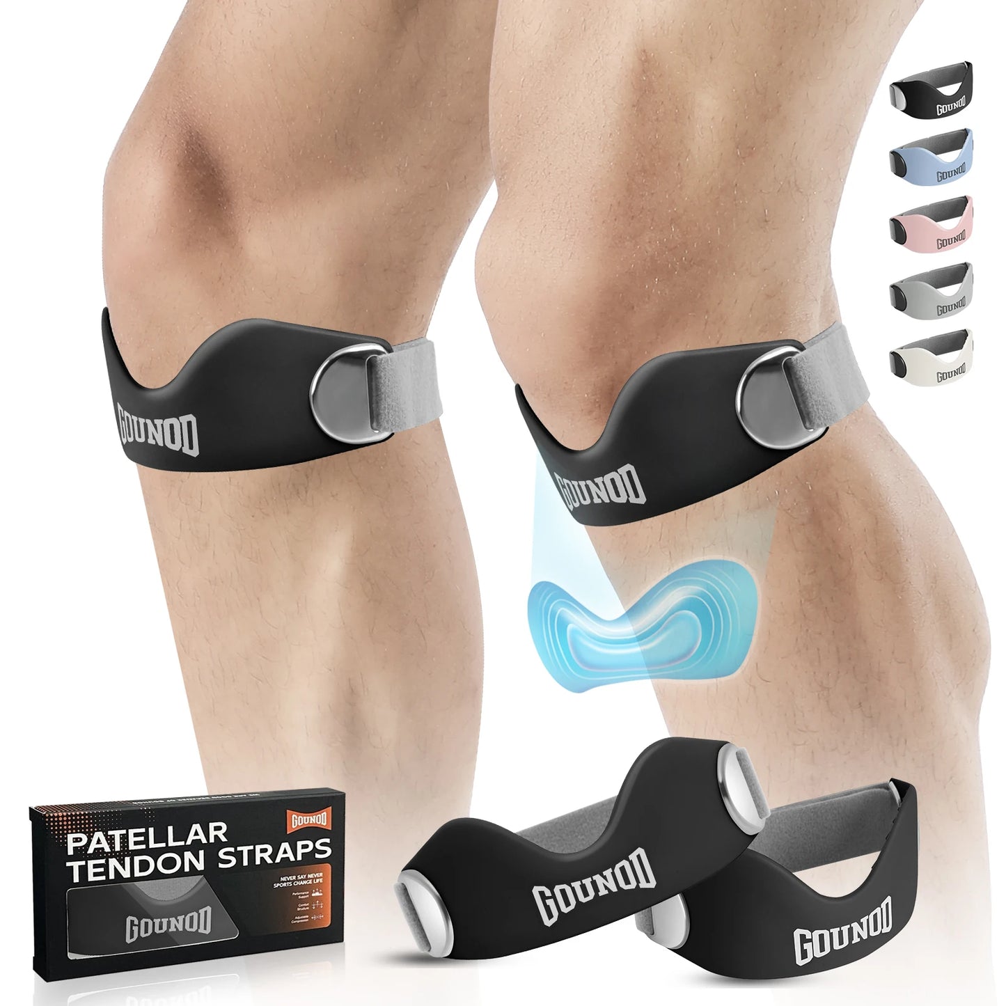 Silicone Patellar Tendon Support Strap - Knee Pain
