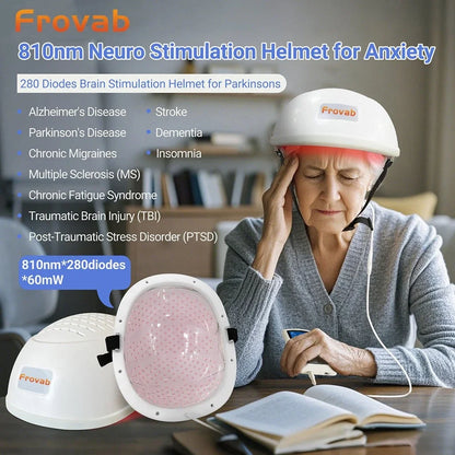 Photobiomodulation Brain Helmet Non-Invasive Infrared Light Therapy