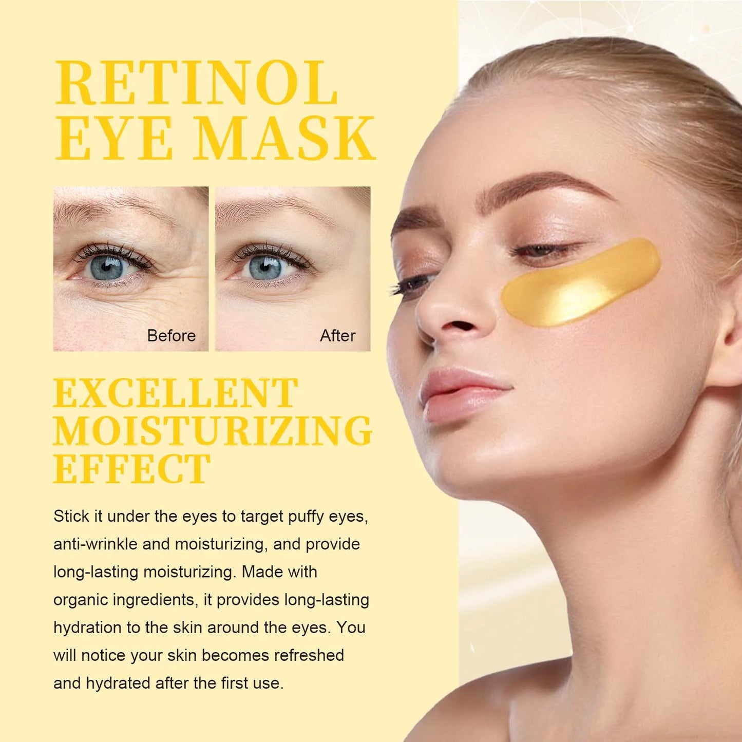 Retinol Eye Mask Moisturizing Removes Dark Circles