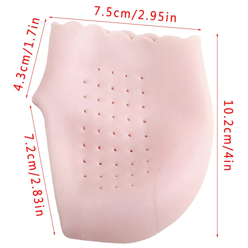 Silicone Socks Moisturizing Gel Heel Open Toe