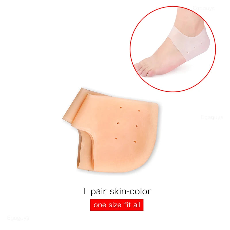 Silicone Socks Moisturizing Gel Heel Open Toe