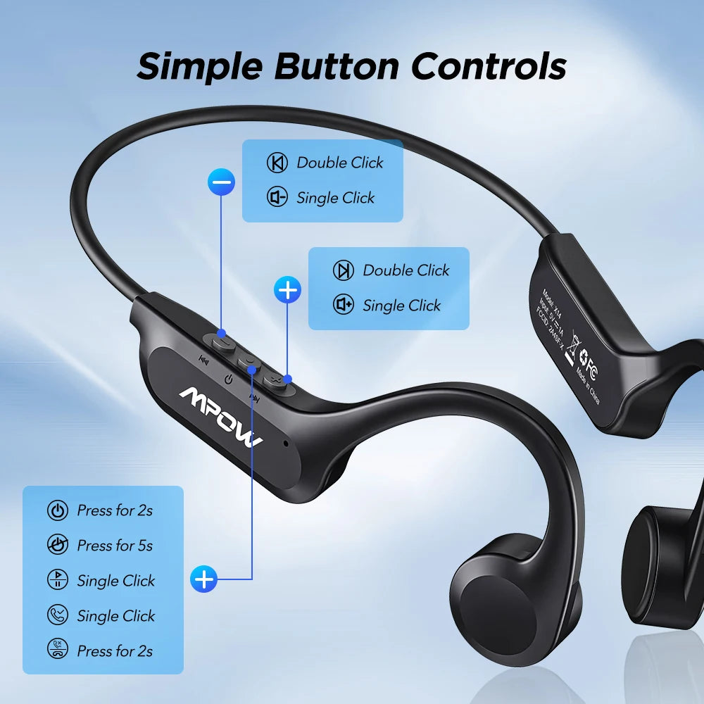 Headphones Bluetooth Open Ear Wireless Bone Conduction