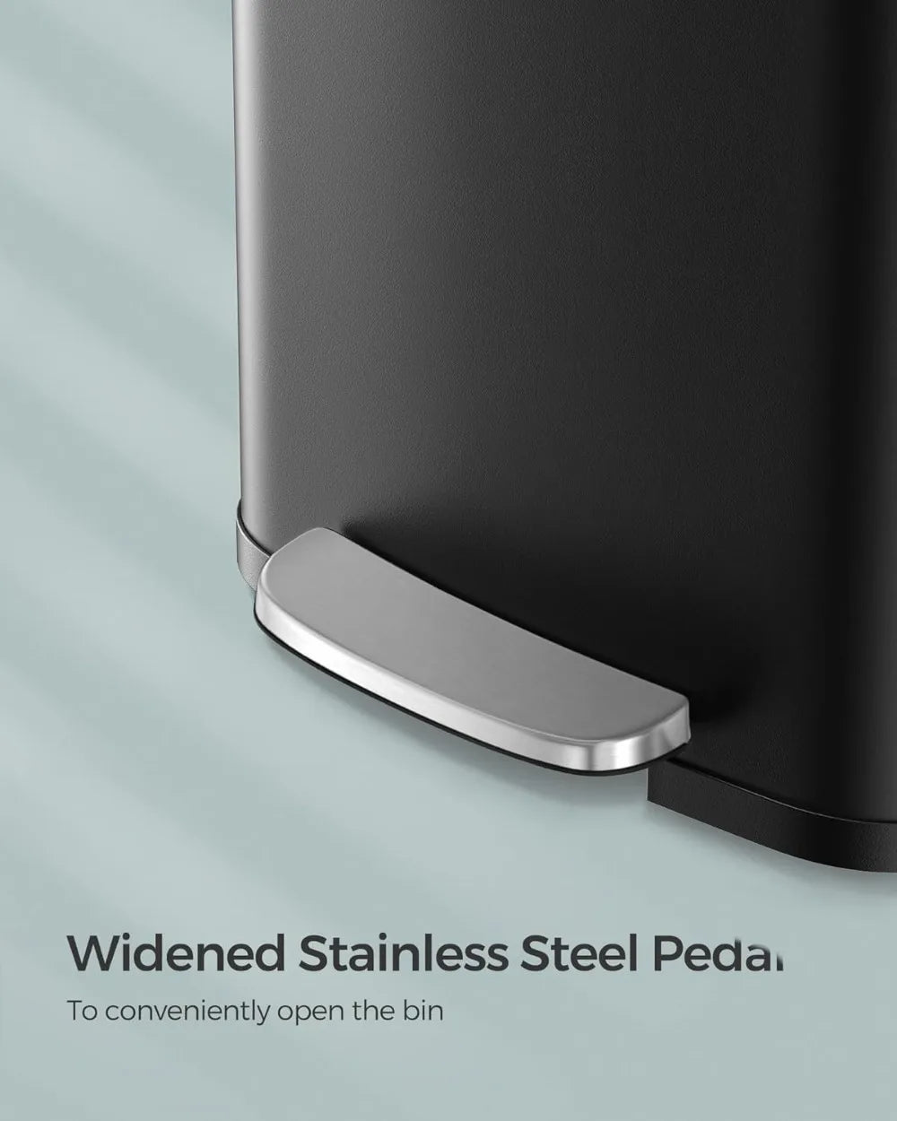 13 - Gallon Odor Control Stainless Steel Trash Can