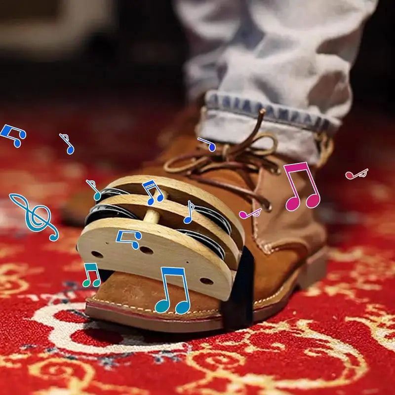 Foot Tambourines For Adults Wooden Foot Tapping