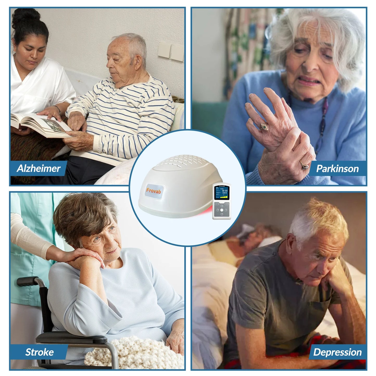 Photobiomodulation Brain Helmet Non-Invasive Infrared Light Therapy