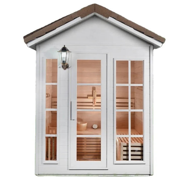 Solid Wood Ssequoia 4 - People Outdoor Sauna Room