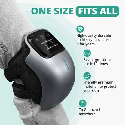 Cordless Knee Massager - 3 Heat - 3 Vibration Levels