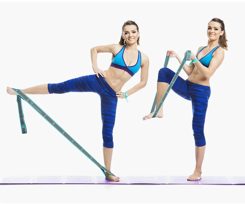 Elastic Yoga Stretching Strap, Multi-Loop