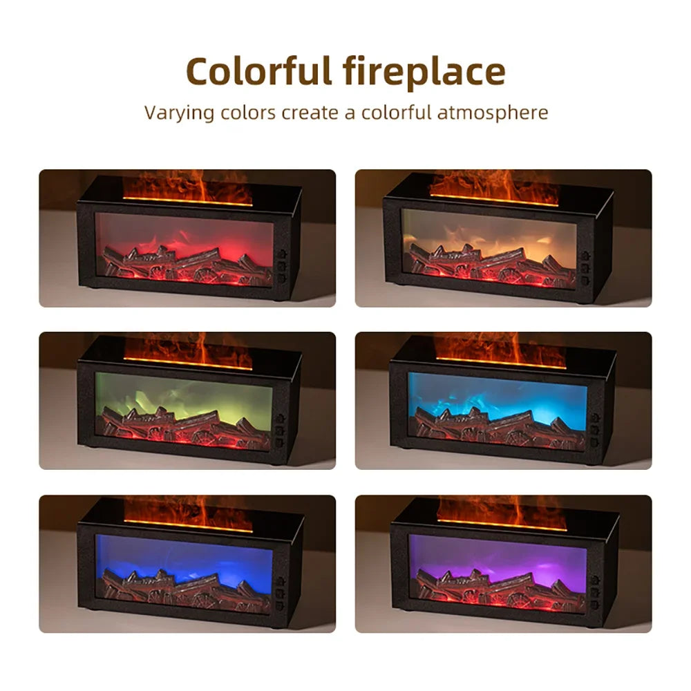 Essential Oil Diffuser with Colorful Flame, Aromatherapy