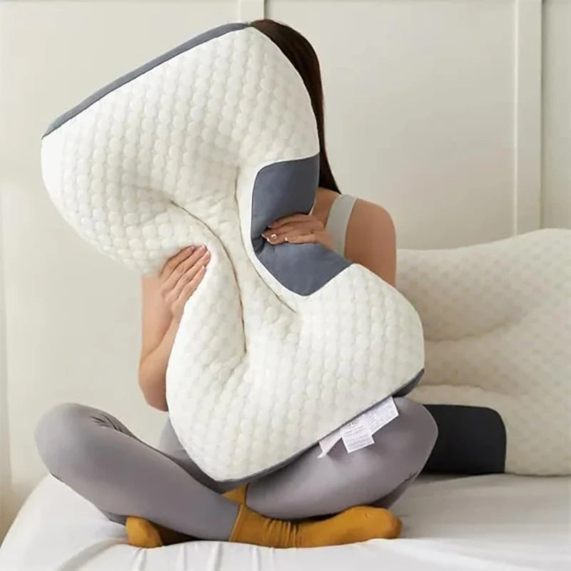 2PCS Knitted Neck Pillow for Side, Back, Prone
