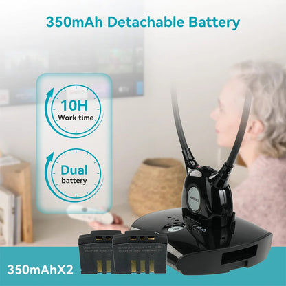 TV Hearing Aid Headphone Wireless Headset System